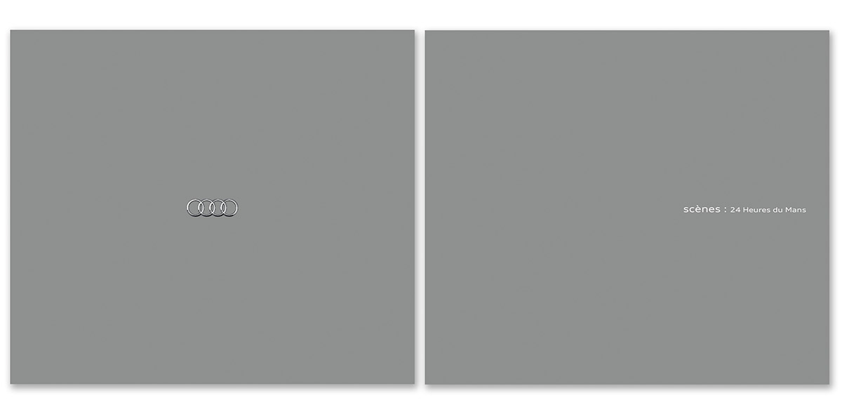 アウディカレンダーブックの表紙／裏表紙